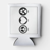 Peace Liebe Hunde können kühlen Dosenkühler (Vorderseite)