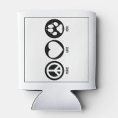 Peace Liebe Hunde können kühlen Dosenkühler (Rückseite)