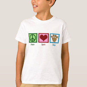Peace Liebe Hunde T-Shirt