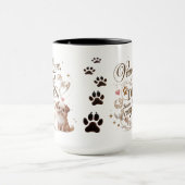 Peace Liebe Hunde Tasse (Zentrum)