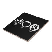 Peace Liebe Hunde Tile Fliese (Seite)