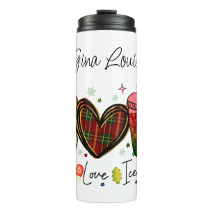 Peace Liebe Iced Coffee Fun Design Thermosbecher