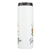 Peace Liebe Iced Coffee Fun Design Thermosbecher (Rückseite)