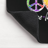 Peace Liebe Inklusion Rainbow Gefärbte Krawatte Au Mousepad (Ecke)