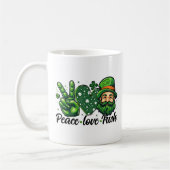 Peace Liebe Irish Tasse - Perfekt für St. Patrick' (Links)