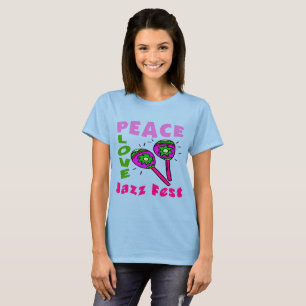 Peace Liebe Jazz Fest T - Shirt