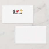 Peace Liebe Jesus cross-01 Visitenkarte (Vorne/Hinten)