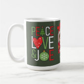 Peace, Liebe & Joe Christmas Foto ID113 Kaffeetasse (Links)