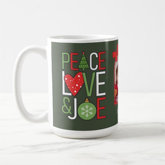 Peace, Liebe & Joe Christmas Foto ID113 Kaffeetasse (Links)