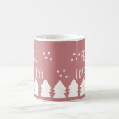 Peace Liebe Join Script Soft Pink Weihnachtskaffee Kaffeetasse (Mittel)