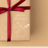 Peace Liebe Joith Faith Christmas Snow Bird Berrie Gummistempel