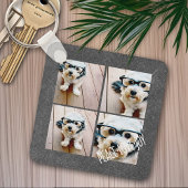 Peace Liebe Joliday Chalkboard Foto Collage Schlüsselanhänger