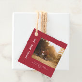 Peace Liebe Joliday Weihnachten Foto Geschenkanhänger (Beispiel)