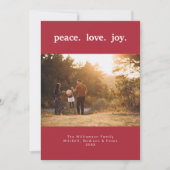 Peace Liebe Joliday Weihnachten Weihnachten Urlaub (Vorderseite)