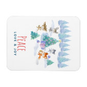 Peace Liebe & Josure Forest Animals Magnet (Horizontal)