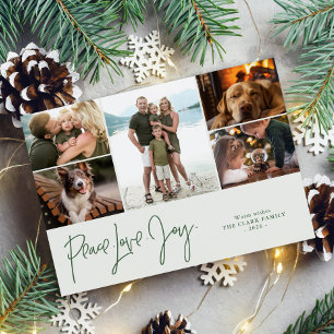 "Peace Liebe Joy" 5 Foto Gallery Feiertagskarte