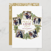 Peace Liebe Joy 5 Foto Grüne Krakauer Weihnachten (Vorne/Hinten)