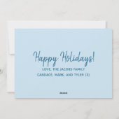 Peace Liebe Joy | Blue 3 Foto Weihnachten (Rückseite)