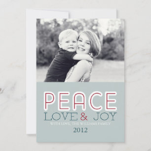 Peace Liebe & Joy Cards Feiertagskarte