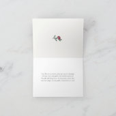 Peace Liebe Joy Christmas Snow Bird Karte (Innenseite)