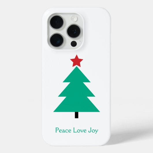 Peace Liebe Joy Christmas Tree individuell anpassb Case-Mate iPhone Hülle (Rückseite)