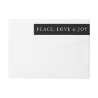Peace Liebe Joy Classic Minimal Typografy Black