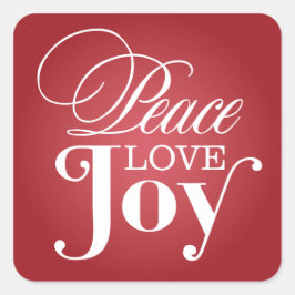 PEACE LIEBE JOY | FERIENUMSCHLAG AUFKLEBER