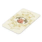 Peace Liebe Joy Festive Foliage Deko Holiday Foto Magnet (Linke Seite)