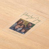 "Peace Liebe Joy" Foto Holiday Acryleinladungen (Ablage )