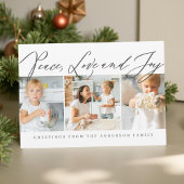 Peace Liebe & Joy Frohe Weihnachten Modernes Chic 