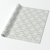 "Peace Liebe Joy" Geschenkpapier (Ungerollt)