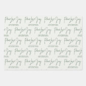 "Peace Liebe Joy" Geschenkpapier Set (Vorderseite)