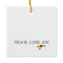 Peace Liebe Joy Holly Frohe Christmas Modernes Fot