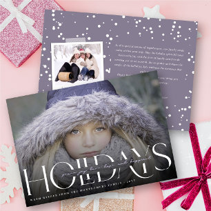 Peace Liebe Joy Hope Happiest Holidays Modernes Fo Feiertagskarte