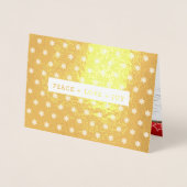 PEACE+LIEBE+JOY. Luxusweihnachtsunternehmen Folienkarte (Vorderseite)