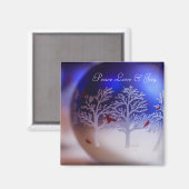 Peace Liebe & Joy Magnet (Vorderseite/Rückseite)