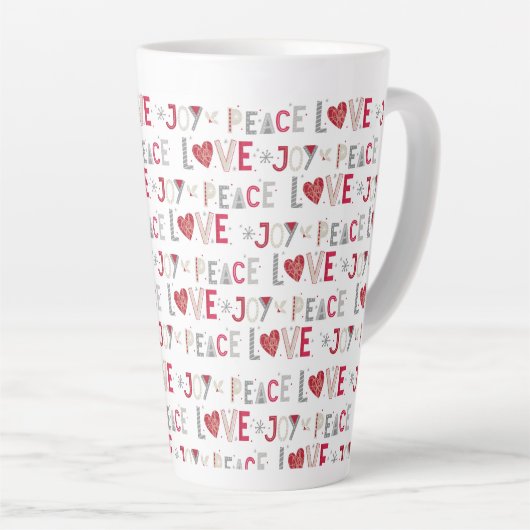 Peace Liebe Joy Milchtasse (Rechte Ecke)