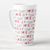 Peace Liebe Joy Milchtasse (Linke Ecke)
