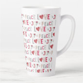 Peace Liebe Joy Milchtasse (Rechts)