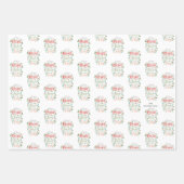 Peace Liebe Joy Niedlich Moderne Weihnachten Geschenkpapier Set (Vorderseite 3)