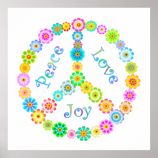 Peace Liebe Joy Poster