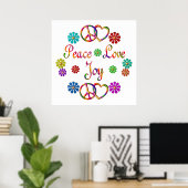Peace Liebe Joy Poster (Heimbüro)
