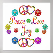 Peace Liebe Joy Poster (Vorne)
