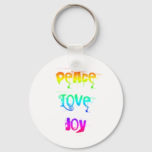 Peace Liebe Joy Schlüsselanhänger (Vorderseite)