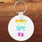 Peace Liebe Joy Schlüsselanhänger (Vorderseite)