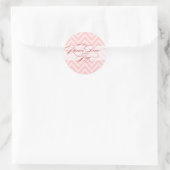 Peace Liebe Joy | Script Holiday Umschlag Aufklebe Runder Aufkleber (Tasche)
