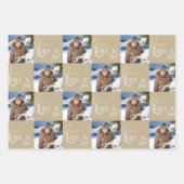 Peace Liebe & Joy Square Fotos Set 3 Geschenkpapier Set (Vorderseite 2)