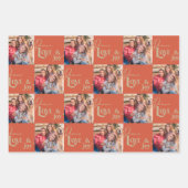 Peace Liebe & Joy Square Fotos Set 3 Geschenkpapier Set (Vorderseite)