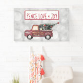 Peace Liebe & Joy Toy Truck Frohe Weihnachten Banner (Insitu)