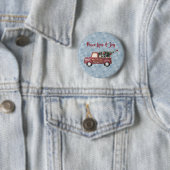 Peace Liebe & Joy Toy Truck Frohe Weihnachten Button (Beispiel)